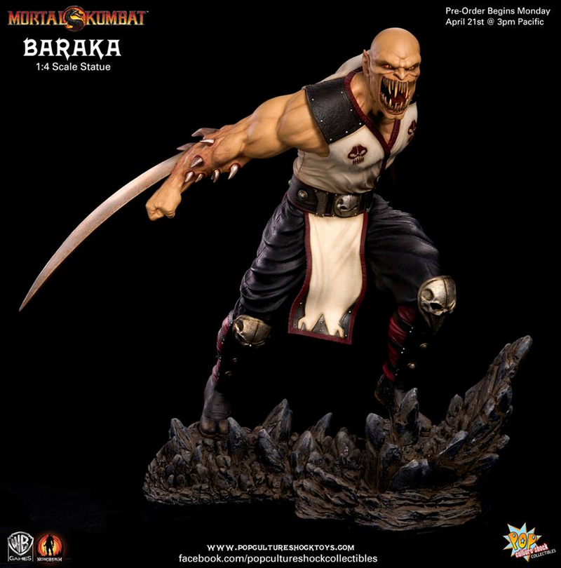 Illustration for article titled Mortal Kombat Baraka Sculpture